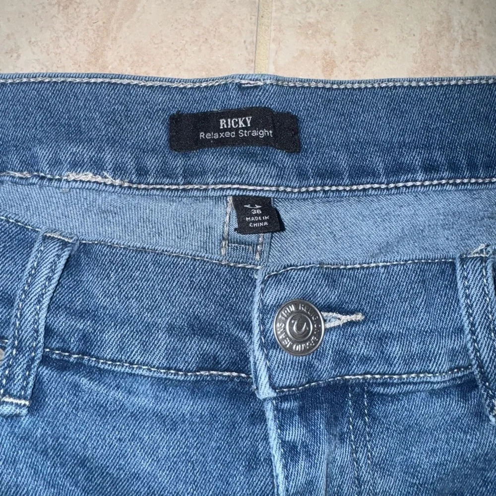 True Religion Blue Denim Shorts 36